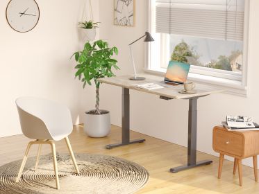 Electric Stand up Desk Frame - ErGear Height Adjustable Table Legs Sit Stand Desk Frame Up to Ergonomic Standing Desk Base Workstation Frame Only